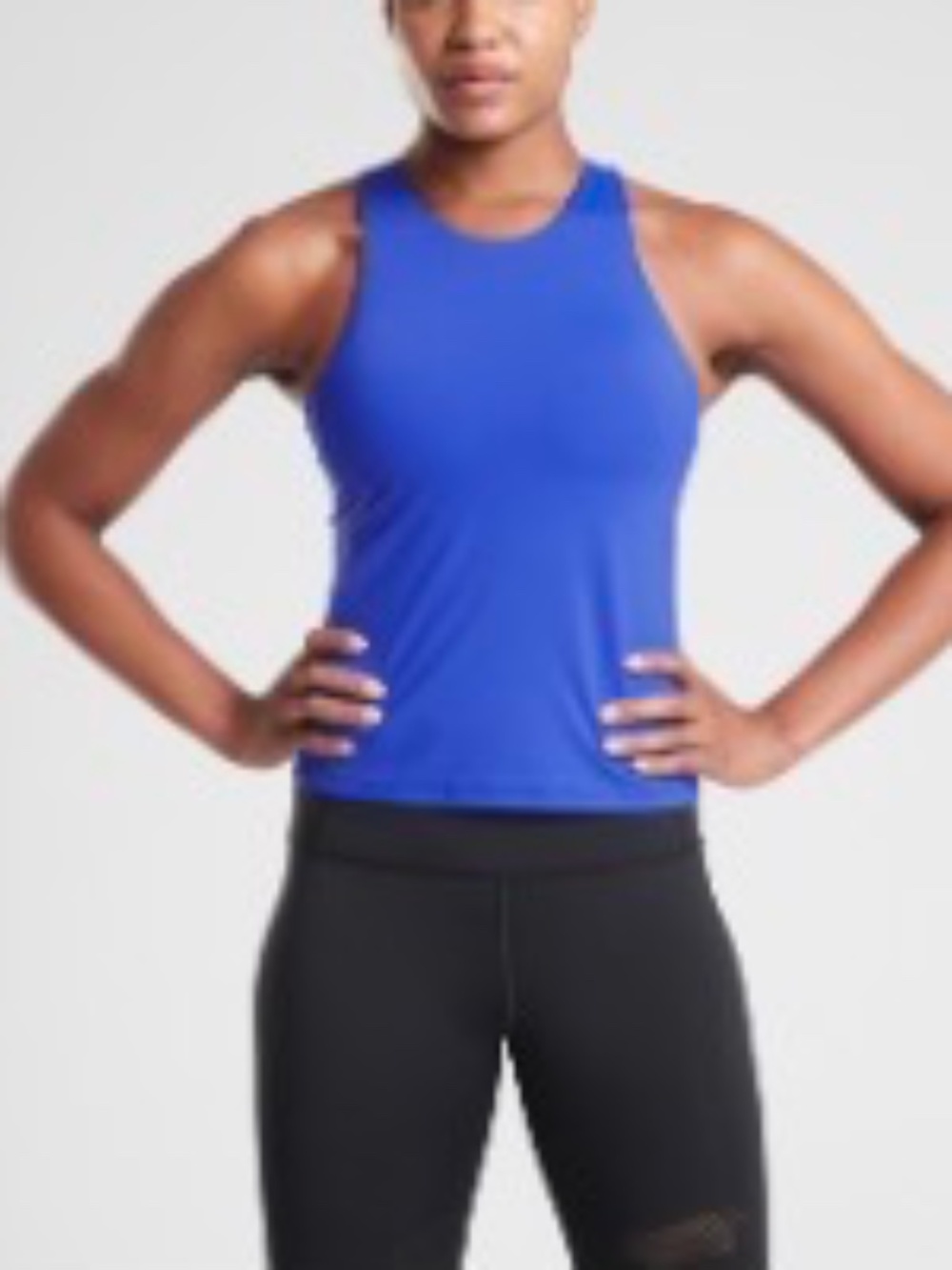 Athleta Lightning Support Top in SuperSonic Tanzanite Blue M Yoga Pilates Run